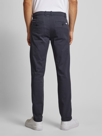 Lindbergh Slim Fit Chino mit Gesäßtaschen Marine 5