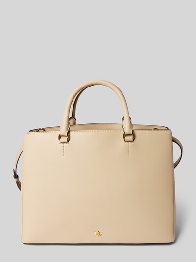 Lauren Ralph Lauren Handtasche aus Leder mit kurzen Tragegriffen Modell 'HANNA' Sand 2