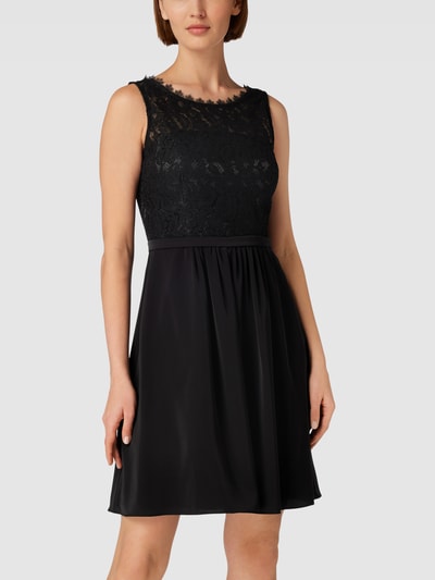 V.M. Cocktailkleid mit Spitzenbesatz Black 4