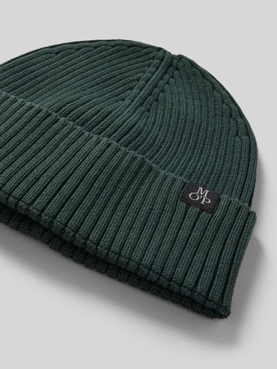 Marc O'Polo Czapka beanie z czystej bawełny z brzegiem Petrol 2
