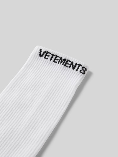 VETEMENTS Socken mit Label-Stitching Black 2