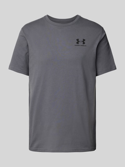 Under Armour T-shirt met labelprint, model 'SPORTSTYLE' Antraciet - 2