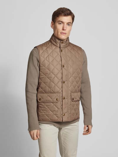 Barbour Steppweste mit Stehkragen Modell 'New Lowerdale' Sand 4