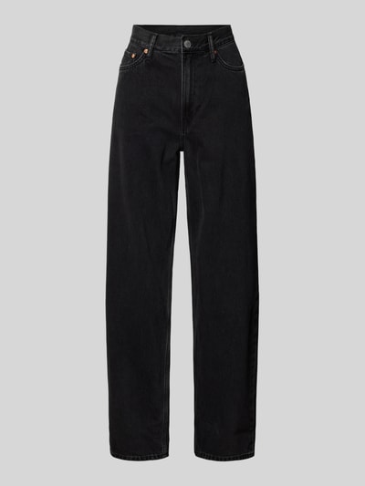 WEEKDAY Loose Fit Jeans im 5-Pocket-Design Modell 'Rail' Black 1