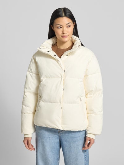 Mustang Steppjacke mit Stehkragen und Reißverschluss Modell 'Gillan' Offwhite 4