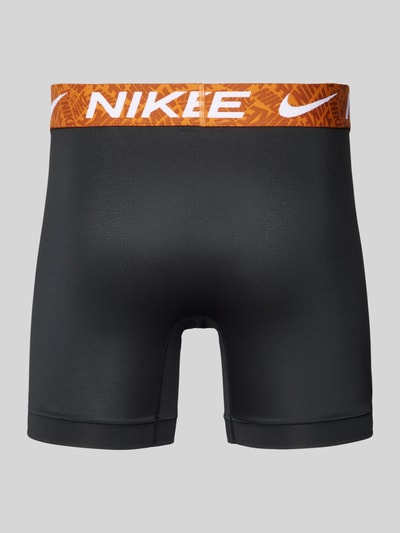 Nike Obcisłe bokserki z elastycznym pasem z logo Czarny 3