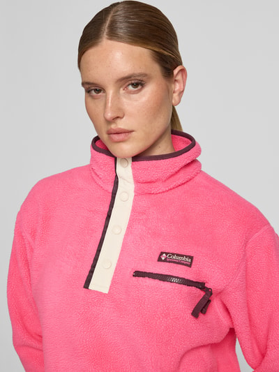 Columbia Fleecepullover mit Knopfleiste Modell 'Helvetia II' Pink 3