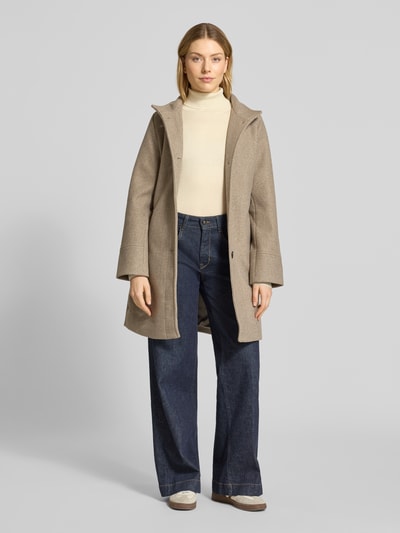 ICHI Gebreide coltrui, model 'MAFA' Offwhite - 1