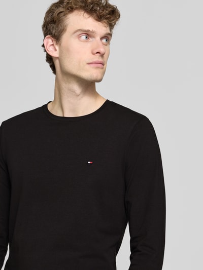 Tommy Hilfiger Slim fit shirt met lange mouwen van katoenmix Zwart - 3