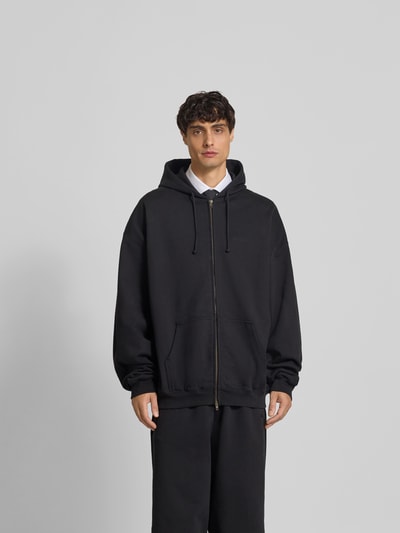 VETEMENTS Oversized Sweatjacke mit Kapuze Black 4