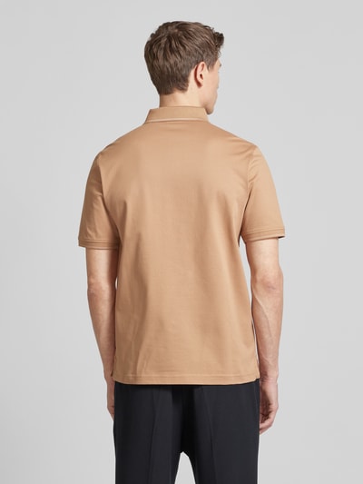 bugatti Poloshirt mit Label-Detail Camel 5