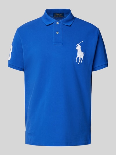 Polo Ralph Lauren Regular Fit Poloshirt mit Label-Stitching Royal 2