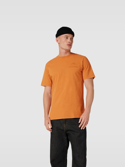 WOOD WOOD T-Shirt mit Label-Stitching Orange 4