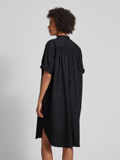 MOS MOSH Sukienka o długości do kolan z listwą guzikową model ‘Arieth’ Czarny 5