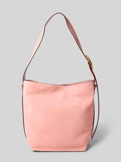 Productfoto, Handtasche aus leer met labelapplicatie Model 'NOLITA' van MICHAEL Michael Kors, dambag met magneetsluiting, hoofvak, schouderband, breedte maat 1: 35 cm, lengte maat 1: 33 cm, diepte maat 1: 17 cm, schouderbandlengte maat 1: 72 cm, lichtroze kleur, effen oppervlak