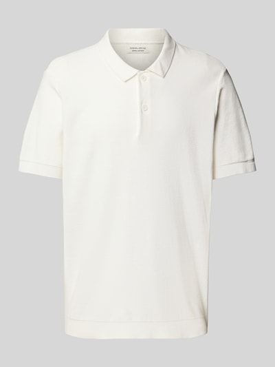 Casual Friday Relaxed Fit Poloshirt mit Strukturmuster Modell 'EDWARD' Offwhite 2