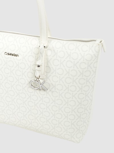 CK Calvin Klein Shopper mit Logo-Muster  Ecru 3