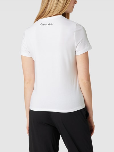 Calvin Klein Underwear T-Shirt mit Label-Print Weiss 5