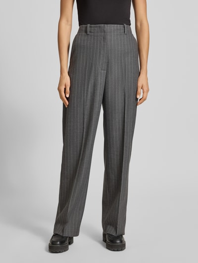 Tommy Hilfiger Weite Hose mit Viskose-Anteil Hellgrau 4