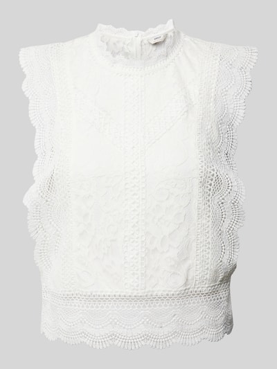 Only Blousetop van kant, model 'KARO' Offwhite - 2