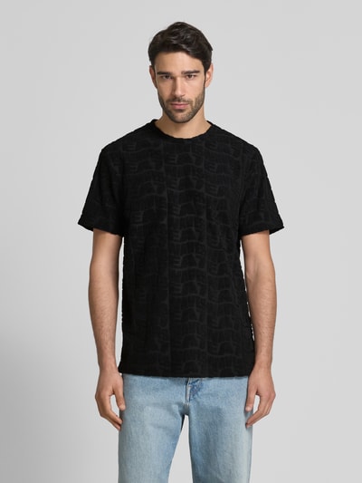EA7 Emporio Armani T-shirt met ronde hals Zwart - 4