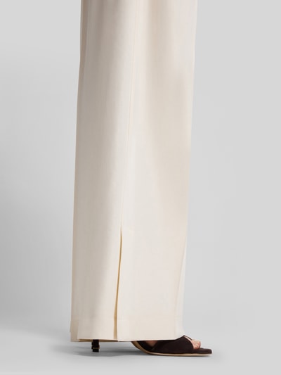 BOSS Relaxed Fit Wide Leg Hose Modell 'TAJILA' Offwhite 3