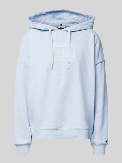 Tommy Hilfiger Oversized Hoodie mit überschnittenen Schultern Hellblau 2