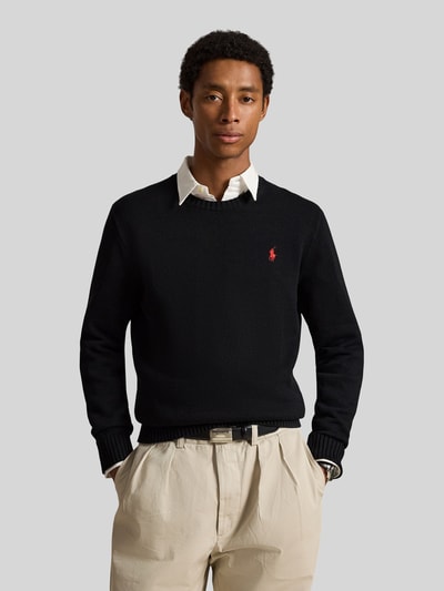 Polo Ralph Lauren Relaxed Fit Pullover aus reiner Baumwolle Black 4