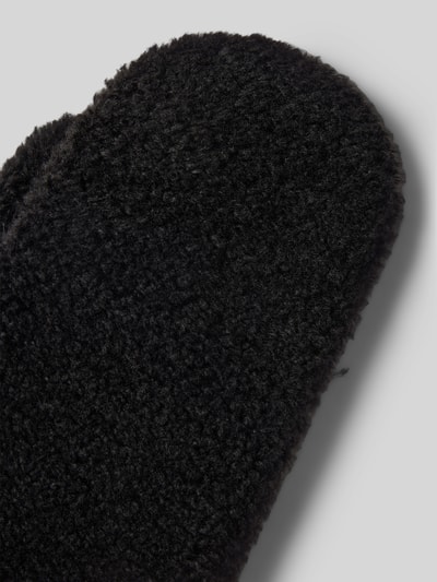 HUGO Wanten in teddybontlook, model 'BEATRIS' Zwart - 3