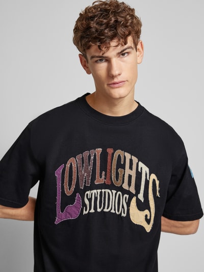 Low Lights Studios T-Shirt mit Label-Details Black 3