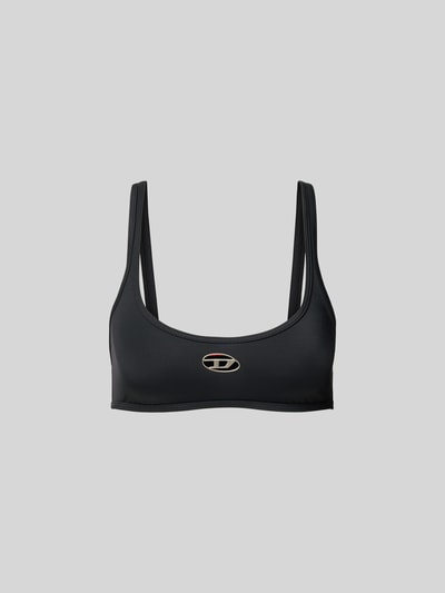 Diesel Bikini-Oberteil mit Label-Detail Black 2