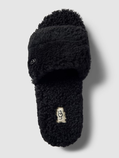 UGG Slippers met imitatiebont, model 'COZETTA CURLY' Zwart - 4