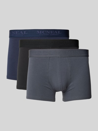 MCNEAL Trunks mit Label-Bund im 3er-Pack Dunkelgrau 1