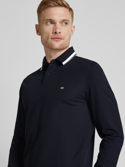 Christian Berg Men Gebreide pullover met polokraag Marineblauw - 3