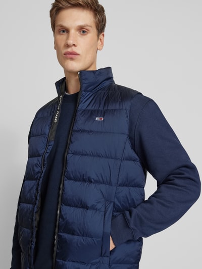 Tommy Jeans Steppweste mit Logo-Stitching Marine 3