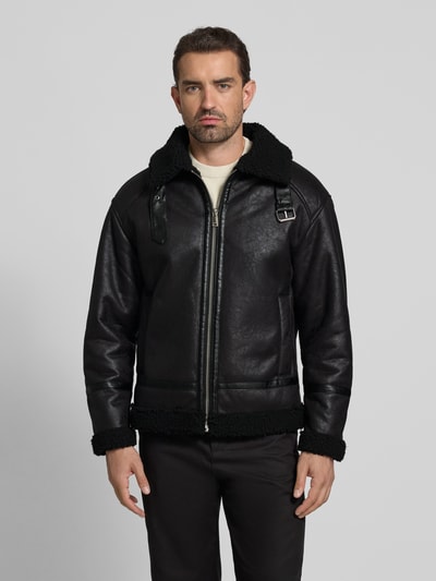 Lindbergh Jacke in Leder-Optik Black 4