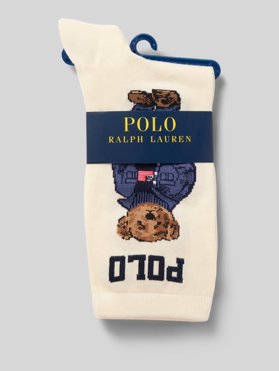 Produktfoto, Socken mit Motiv von Polo Ralph Lauren, mieszanka bawełny, z dodatkiem streczu, dopasowany krój, elastyczny pas, motyw.