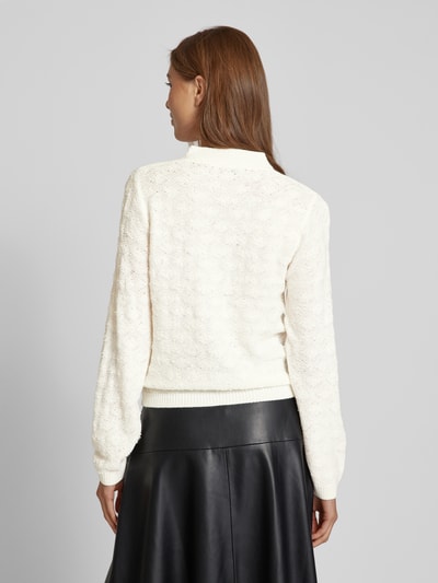 ZABAIONE Strickcardigan mit Strukturmuster Offwhite 5