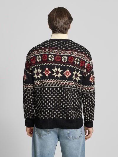 Polo Ralph Lauren Gebreide pullover in all-over look met ronde hals Zwart - 5