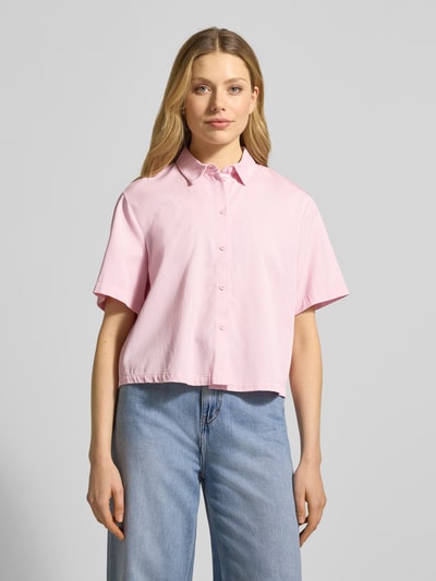 Jake*s Casual Boxy Fit Bluse aus Lyocell-Baumwoll-Mix Pink 4