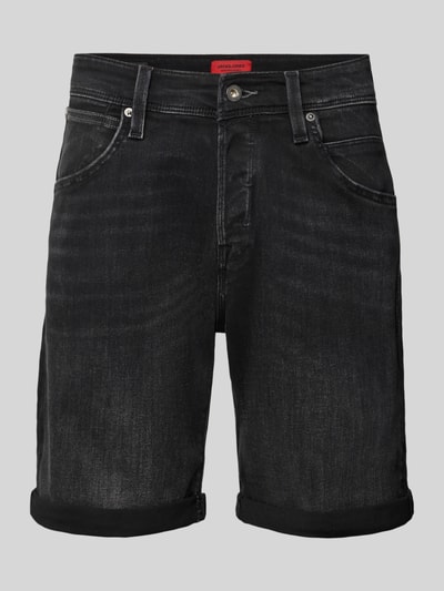 Jack & Jones Regular Fit Jeansshorts im 5-Pocket-Design Modell 'RICK' Black 2
