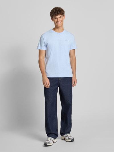 Tommy Jeans Regular Fit T-Shirt aus reiner Baumwolle Hellblau 1