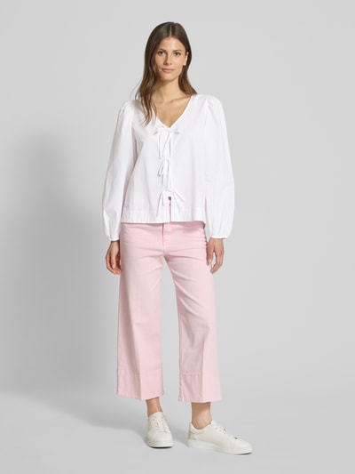 s.Oliver RED LABEL Regular Fit Langarmbluse aus reiner Baumwolle Weiss 1