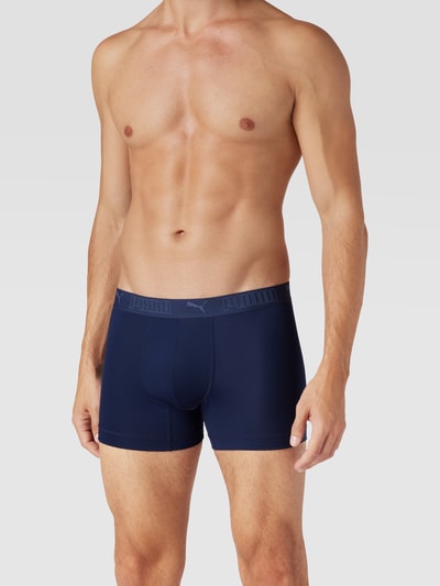 Puma Trunks mit Label-Details im 2er-Pack Blau 1