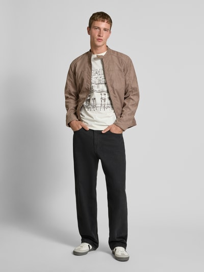 Only & Sons Regular fit jack in leerlook, model 'MIKE' Lichtbruin - 1