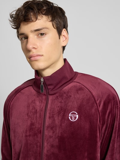 SERGIO TACCHINI Bluza rozpinana ze stójką model ‘SERGIO’ Purpurowy 3