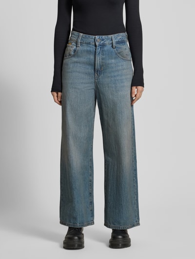 G-Star RAW High Loose fit jeans in used-look model 'Skater' Jeansblauw - 4