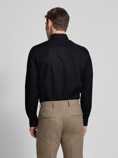 OLYMP Regular fit zakelijk overhemd van puur katoen Zwart - 5