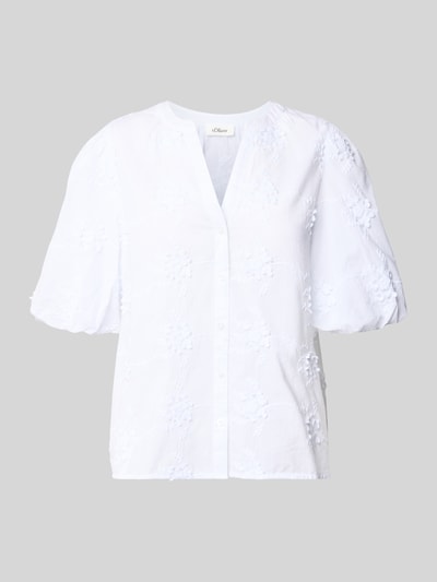 s.Oliver RED LABEL regular fit blouse van puur katoen Wit - 2