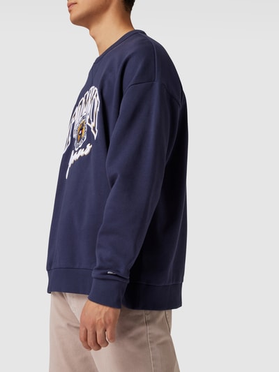 Tommy Jeans Sweatshirt mit Label-Stitching Dunkelblau 3